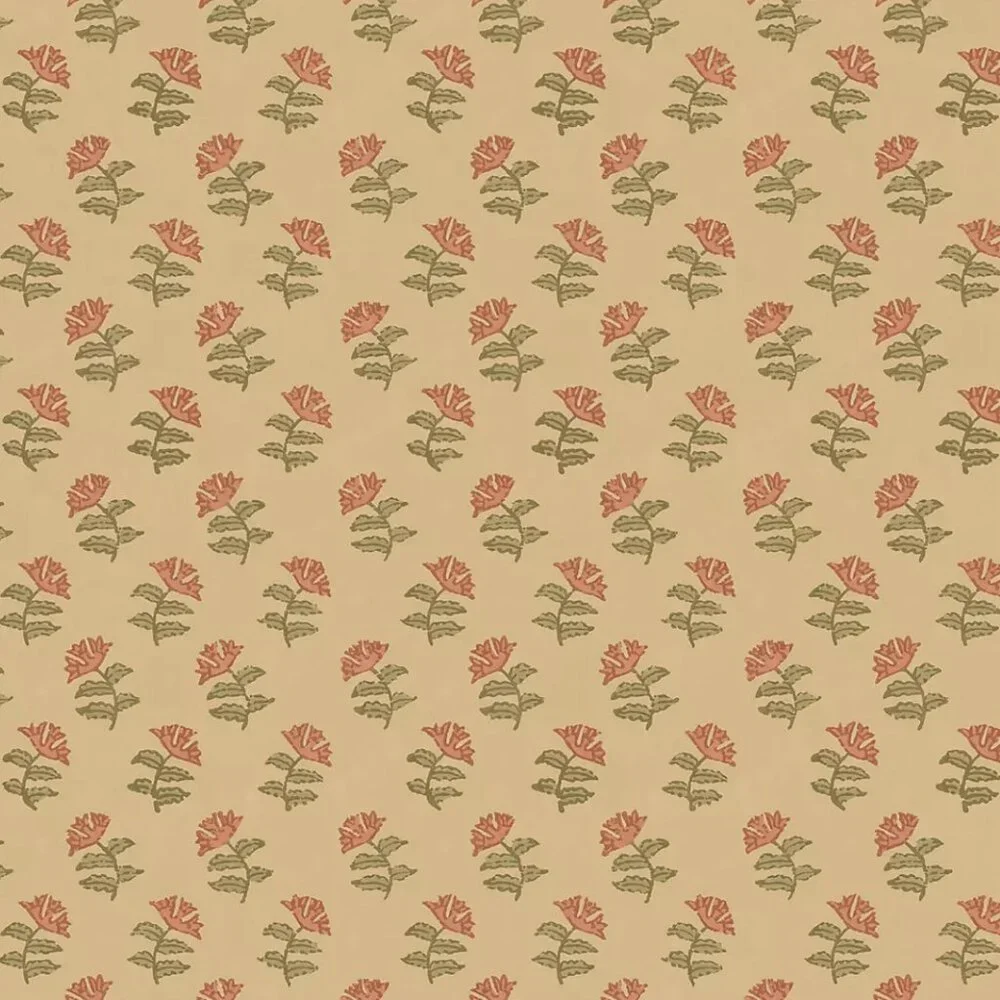 Mulberry Home Mulberry Sprig Wallpaper Roll – 70cm x 10m – Beige - NEW/Sealed